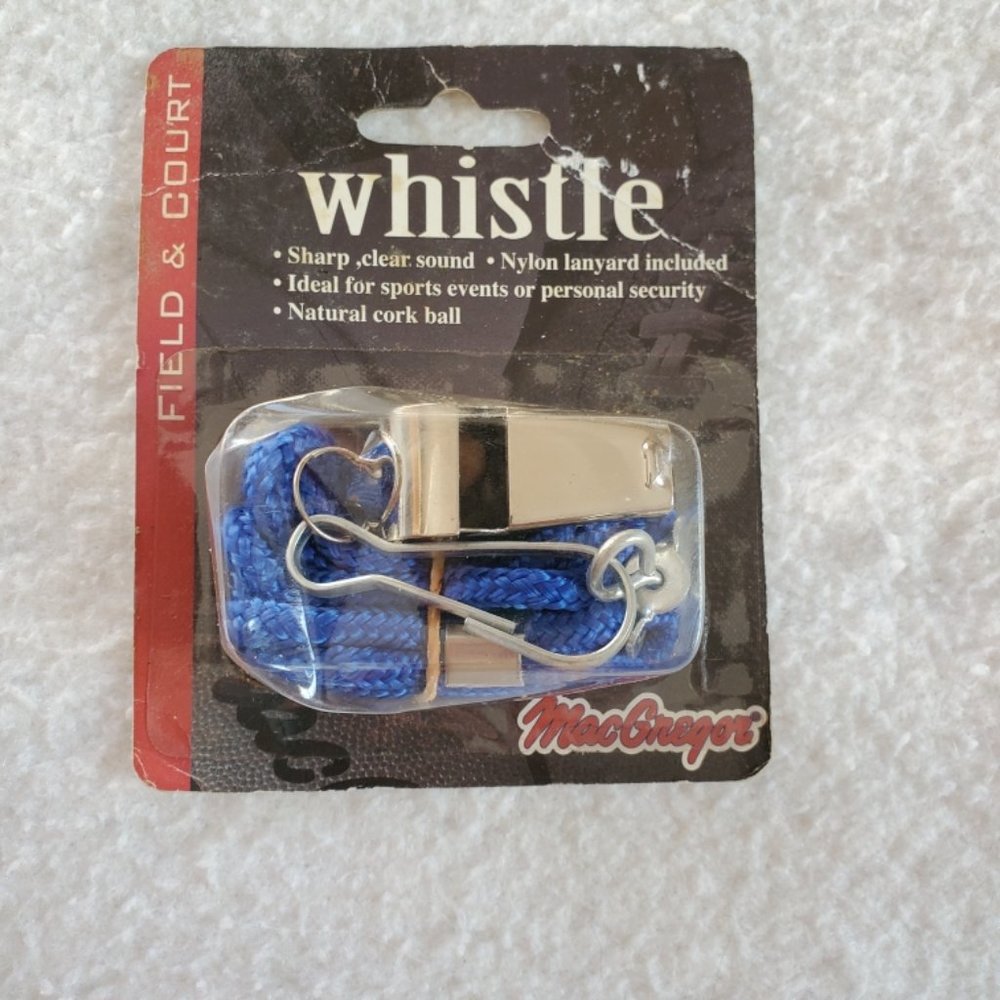 MacGregor Field & Court Whistle, New in Package, Model 16130